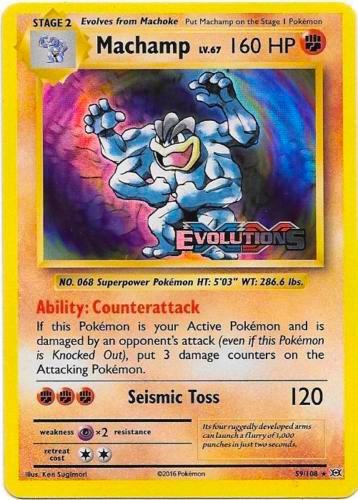 Machamp (XY Evolutions Prerelease) - 59/108 - Promo - NM - Holofoil