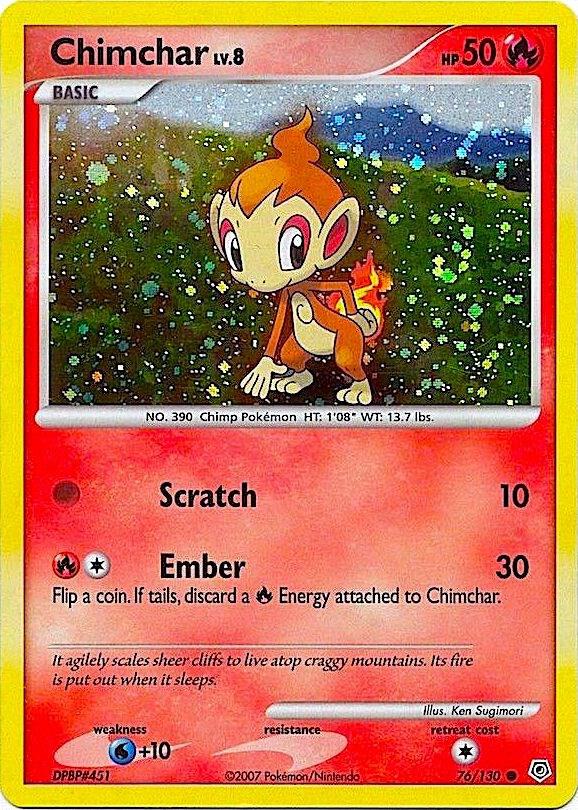 Chimchar - 76/130 (Cosmos Holo) - 076/130 - Promo - NM - Holofoil