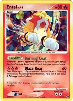 Entei - 4/132 (Cracked Ice Holo) - 004/132 - Promo - NM - Holofoil