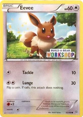 Eevee - 63/98 (Build-A-Bear Workshop Exclusive) - 063/098 - Promo - NM