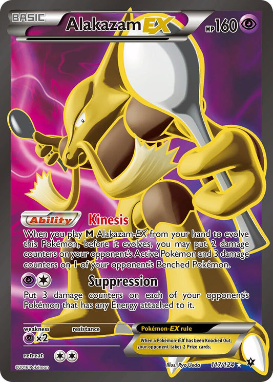 Alakazam EX - 117/124 - Ultra Rare - NM - Holofoil