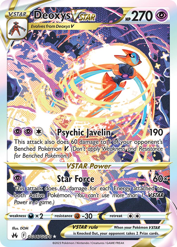 Deoxys VSTAR - GG46/GG70 - Holo Rare VSTAR - NM - Holofoil