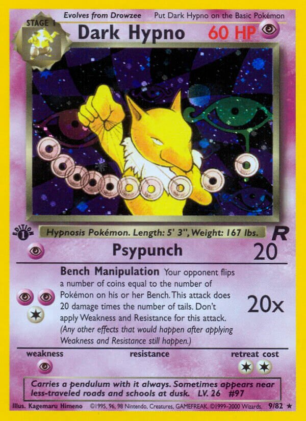 Dark Hypno - 09/82 - Holo Rare - NM - Unlimited Holofoil