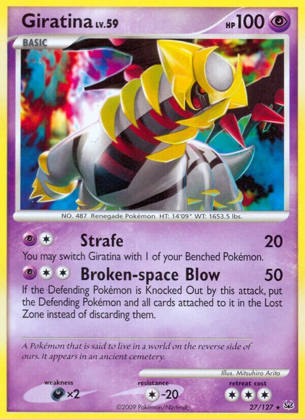 Giratina - 27/127 - Rare - NM - Reverse Holofoil