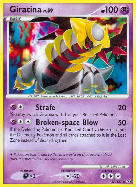 Giratina - 27/127 - Rare - NM - Reverse Holofoil