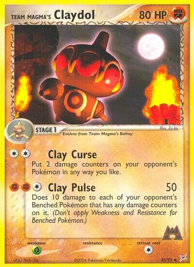 Team Magma's Claydol - 33/95 - Uncommon - NM - Reverse Holofoil