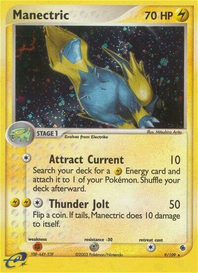 Manectric - 9/109 - Holo Rare - NM - Holofoil