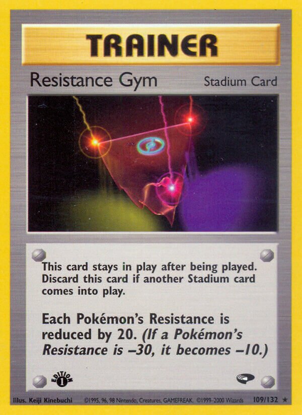 Resistance Gym - 109/132 - Rare - NM - 1st Edition