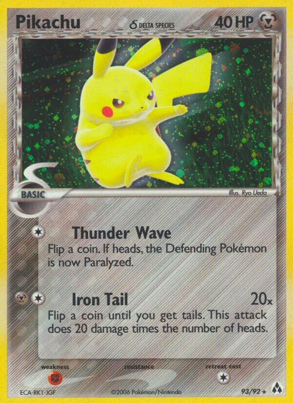 Pikachu - 93/92 - Rare Secret - NM - Holofoil