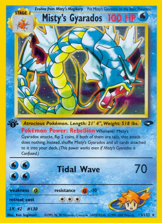 Misty's Gyarados - 013/132 - Holo Rare - NM - Unlimited Holofoil