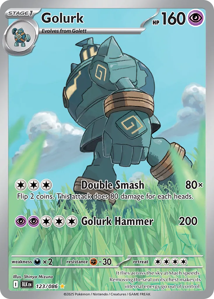 Golurk - 123/086 - Illustration Rare - NM - Holofoil