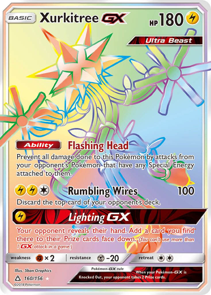 Xurkitree-GX - 160/156 - Rare Rainbow - NM - Holofoil