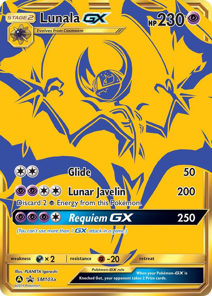 Lunala GX - SM103a - SM103a - Promo - NM - Holofoil