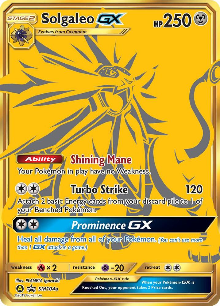 Solgaleo GX - SM104a - SM104a - Promo - NM - Holofoil