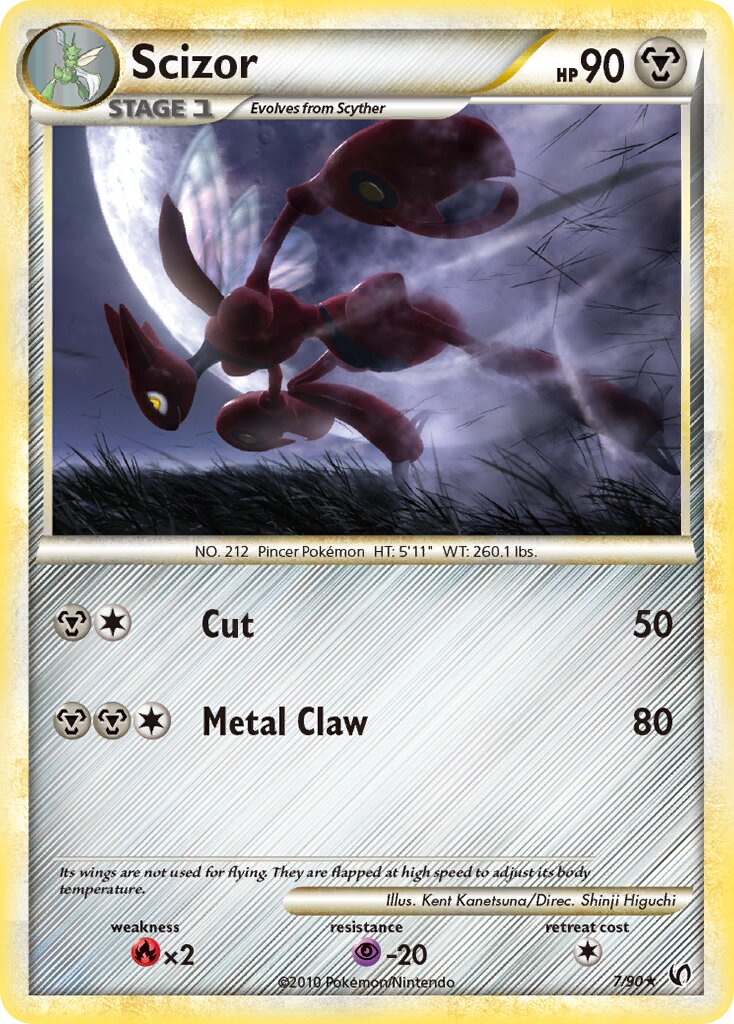 Scizor - 7/90 - Holo Rare - NM - Holofoil