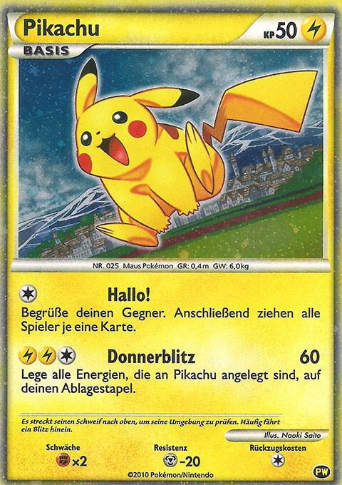 Pikachu (German) - PW 6 - Promo - NM - Holofoil