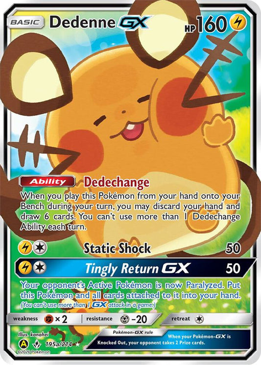 Dedenne GX - 195a/214 - 195a/214 - Promo - NM - Holofoil