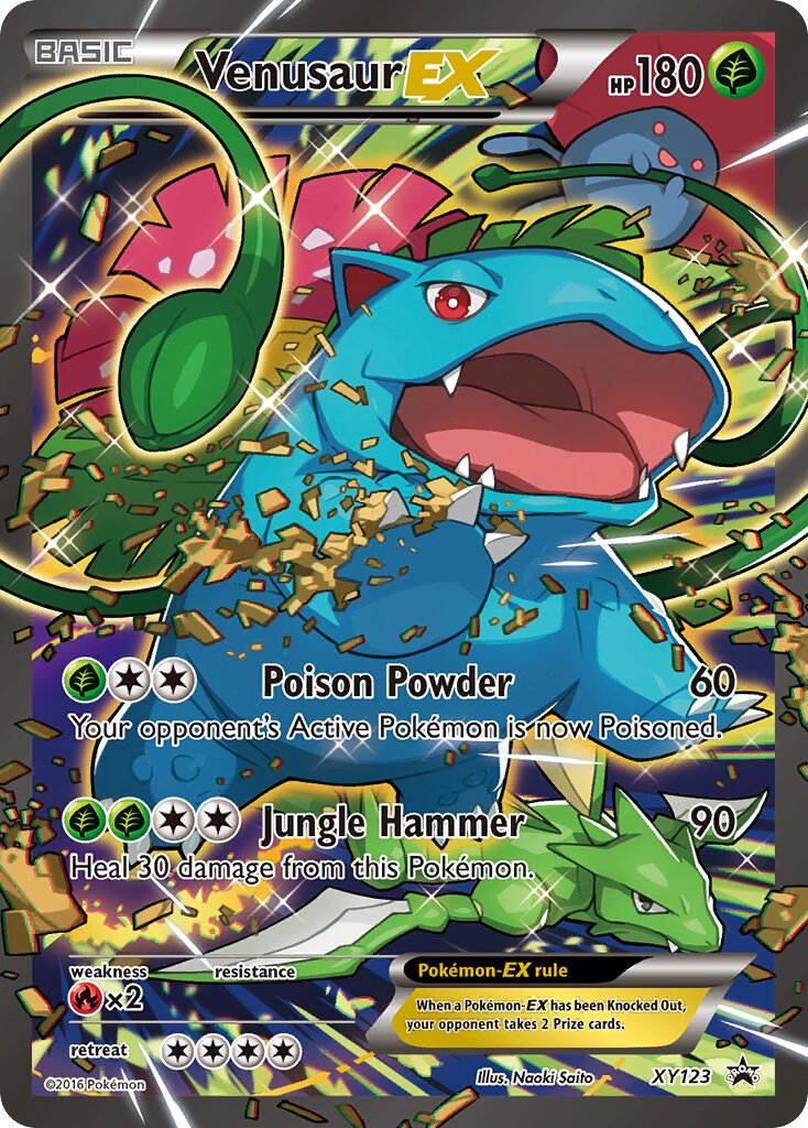 Venusaur EX - XY123 - Promo - NM - Holofoil