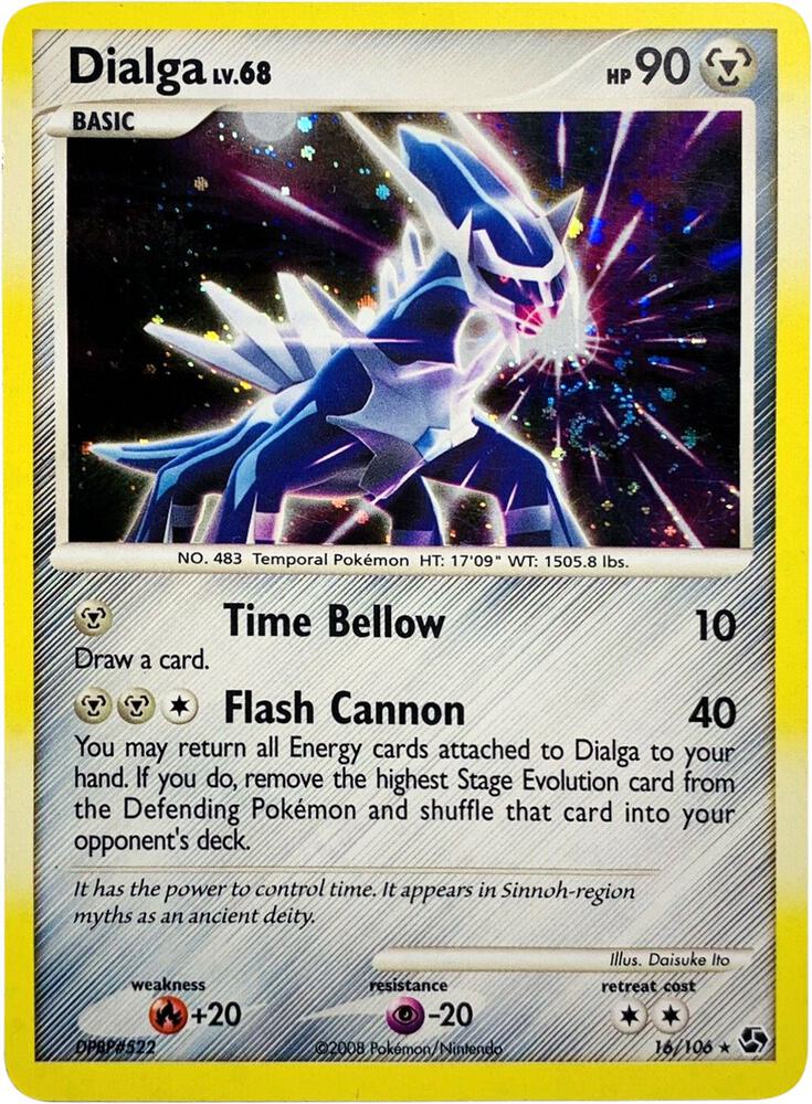 Dialga - 16/106 (Cosmos Holo) - 016/106 - Holo Rare - NM - Holofoil