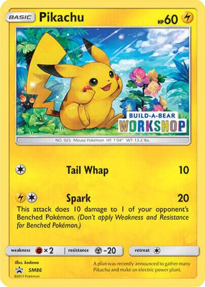 Pikachu - SM86 (Build-A-Bear Workshop Exclusive) - SM86 - Promo - NM