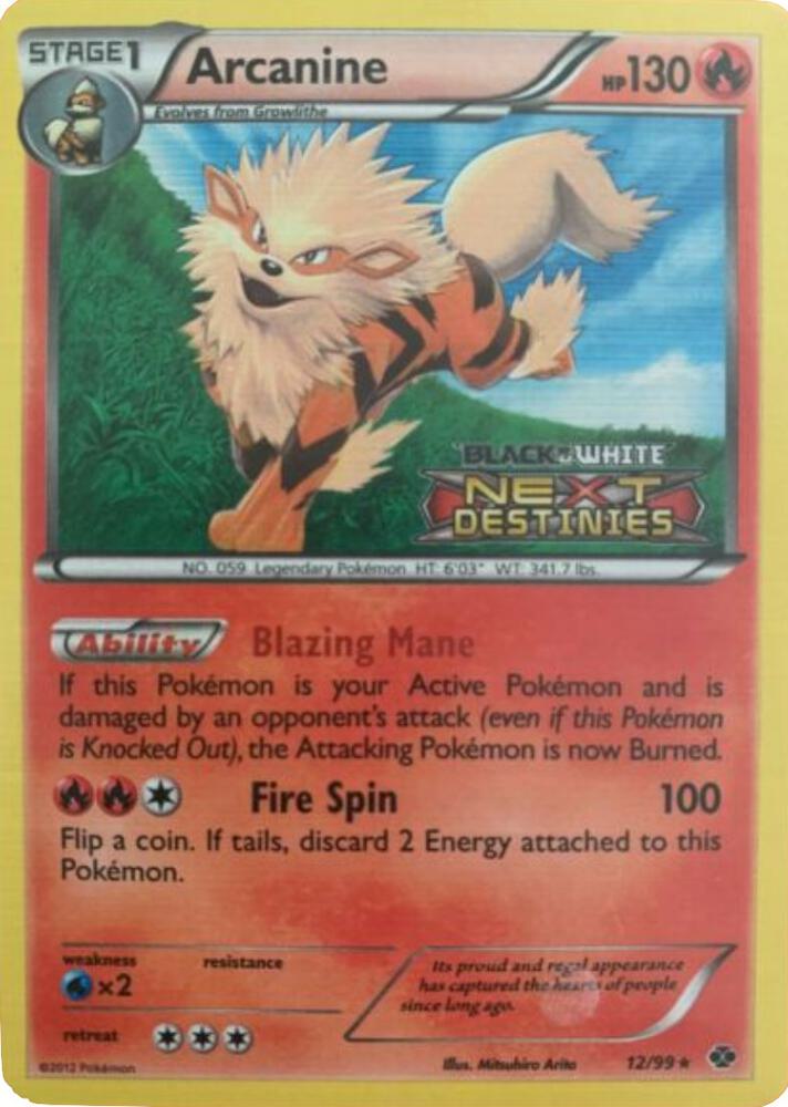 Arcanine - 12/99 (Prerelease) - 12/99 - Promo - NM - Holofoil