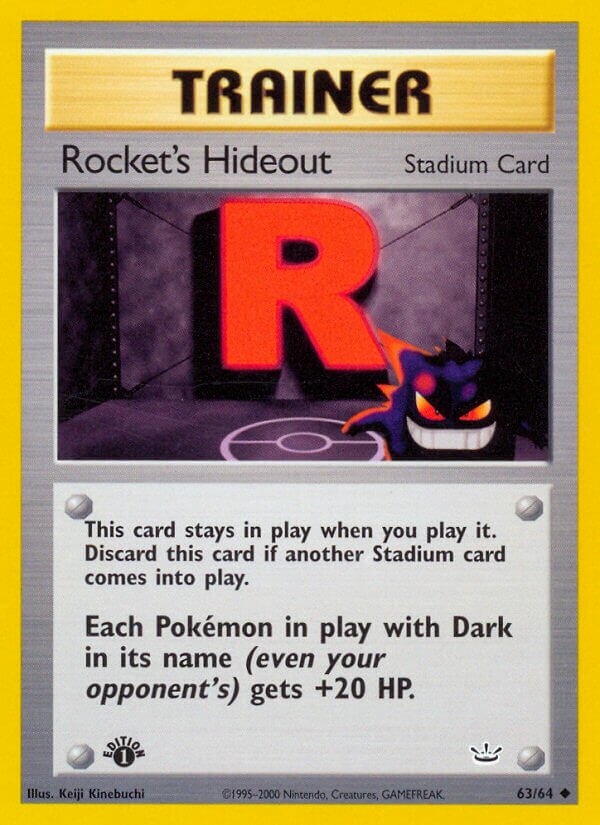 Rocket's Hideout - 63/64 - Uncommon - NM - 1st Edition