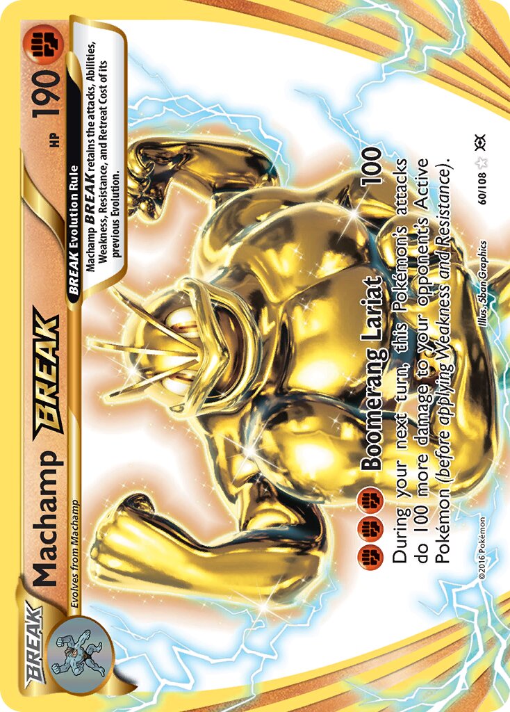 Machamp BREAK - 60/108 - Rare BREAK - NM - Holofoil