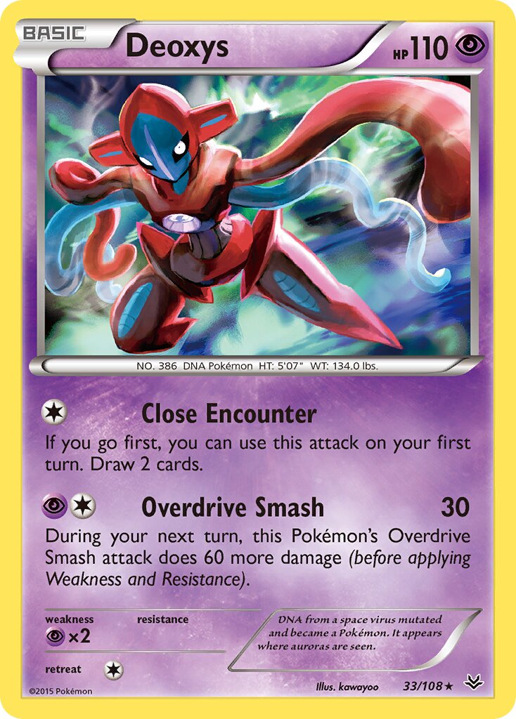 Deoxys - 33/108 - Holo Rare - NM - Reverse Holofoil
