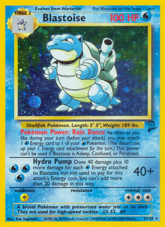Blastoise - 002/130 - Holo Rare - NM - Holofoil