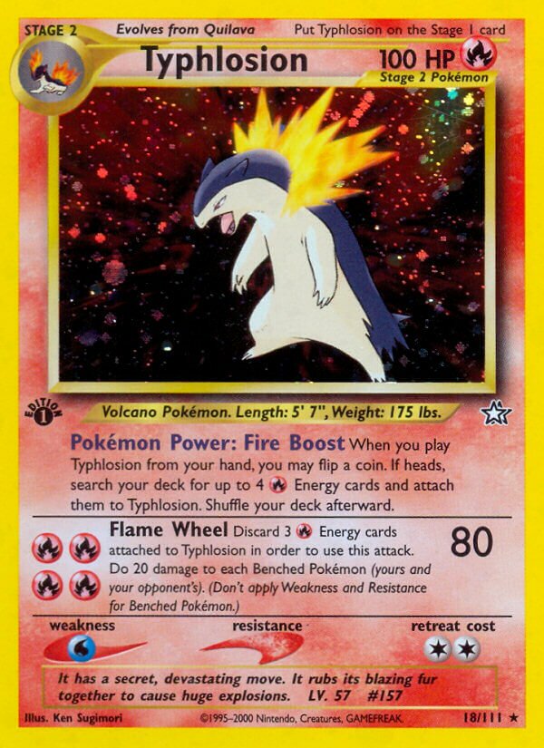 Typhlosion - 018/111 - Holo Rare - NM - Unlimited Holofoil