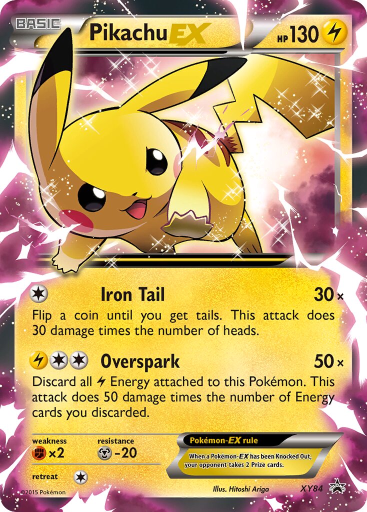 Pikachu EX - XY84 - Promo - NM - Holofoil