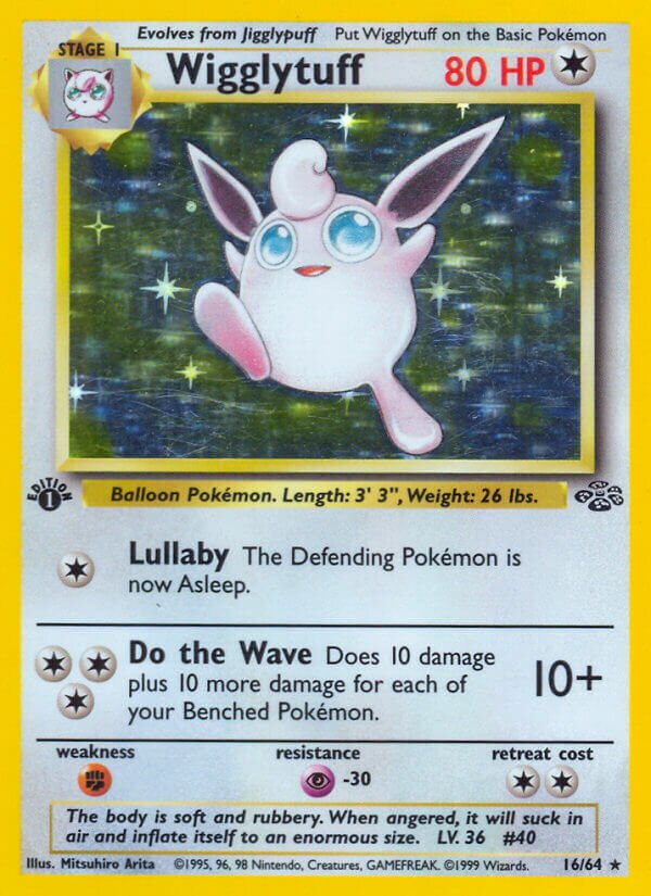 Wigglytuff - 16/64 - Holo Rare - NM - Unlimited Holofoil
