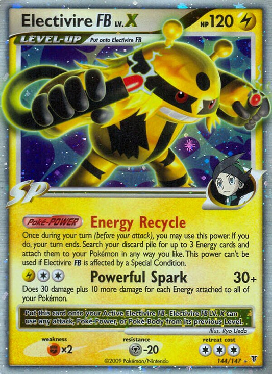 Electivire FB LV.X - 144 - Rare Holo LV.X - NM - Holofoil