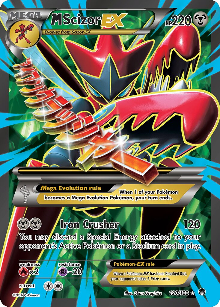 M Scizor EX - 120/122 - Ultra Rare - NM - Holofoil