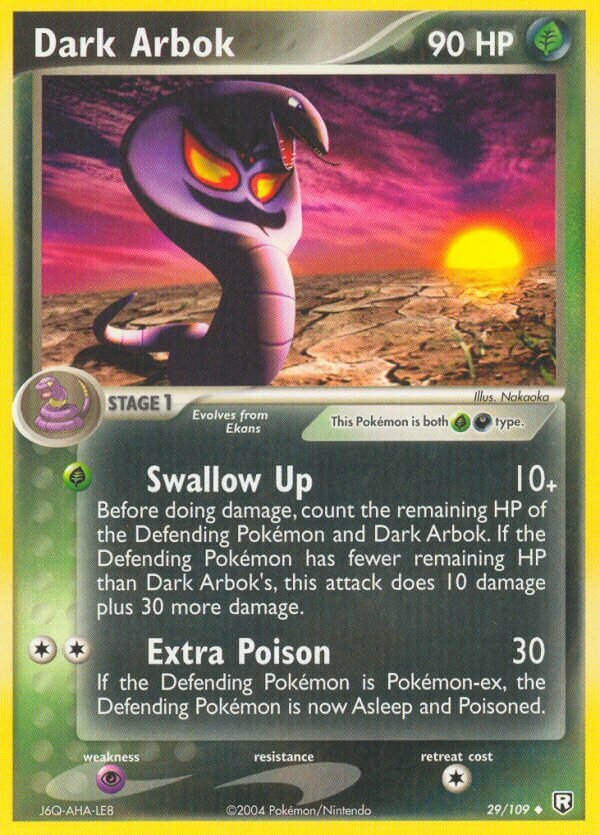 Dark Arbok - 29/109 - Uncommon - NM