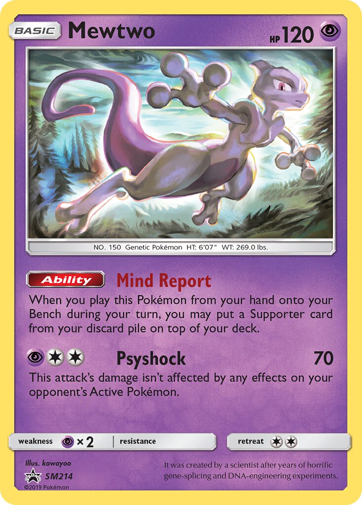 Mewtwo - SM214 - Promo - NM - Holofoil