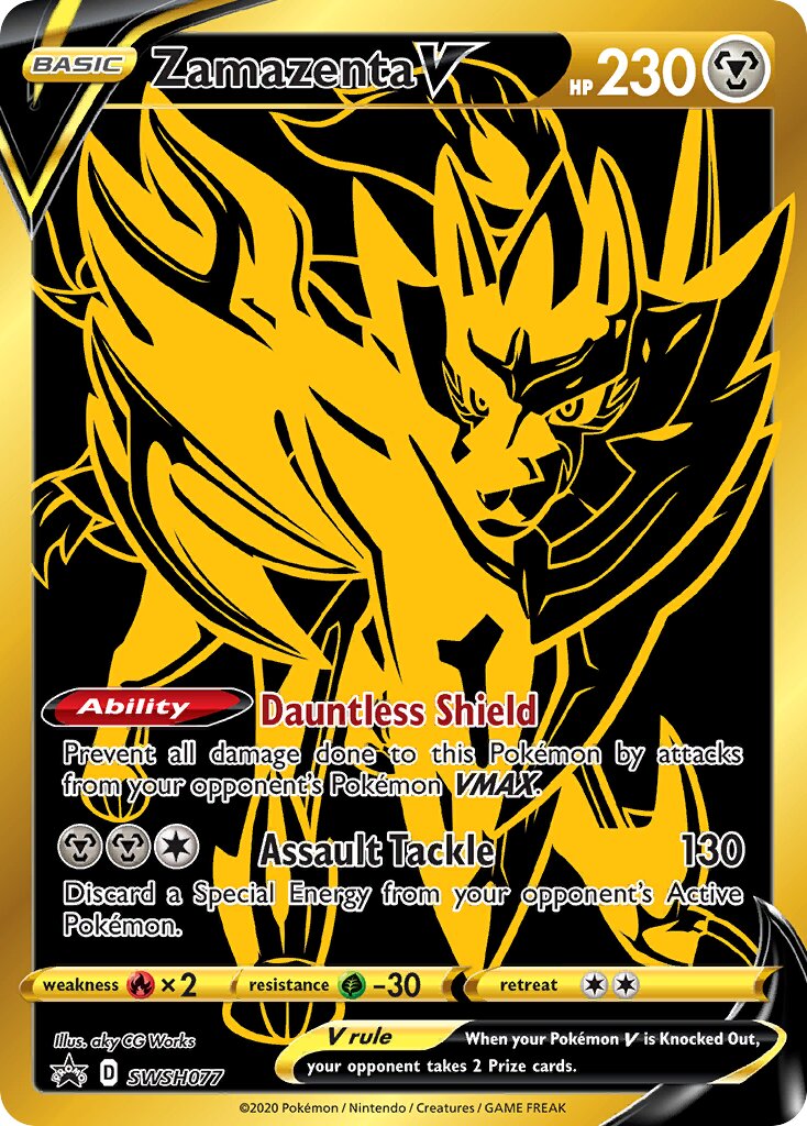 Zamazenta V - SWSH077 - Promo - NM - Holofoil