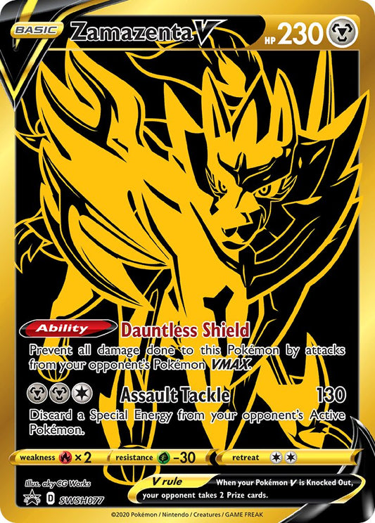 Zamazenta V - SWSH077 - Promo - NM - Holofoil