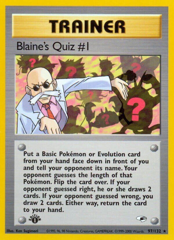 Blaine's Quiz #1 - 097/132 - Rare - NM - Unlimited