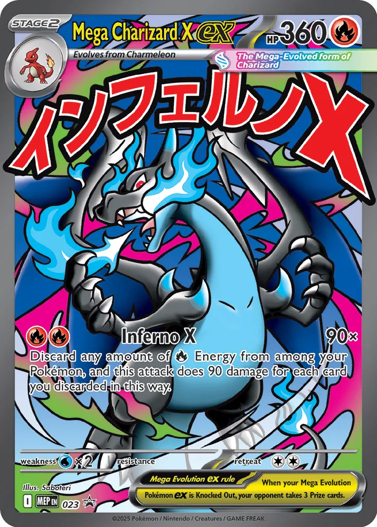 Mega Charizard X ex - 023 - Promo - NM - Holofoil
