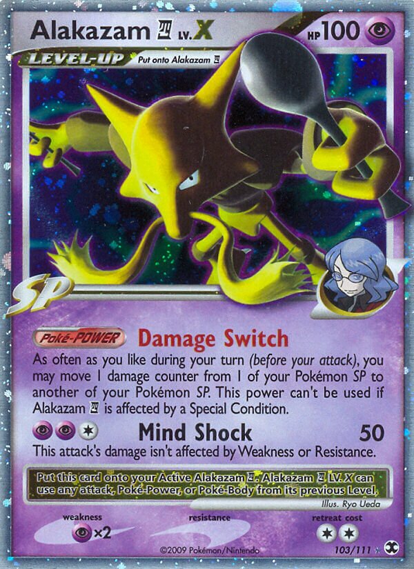 Alakazam E4 LV.X - 103/111 - Rare Holo LV.X - NM - Holofoil