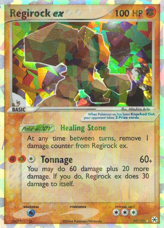Regirock ex - 98/101 - Rare Holo ex - NM - Holofoil