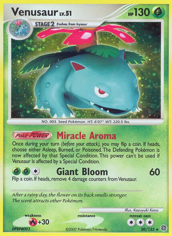Venusaur - 20/132 - Holo Rare - NM - Holofoil