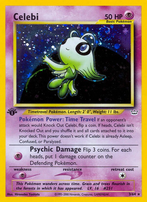 Celebi - 03/64 - Holo Rare - NM - Unlimited Holofoil