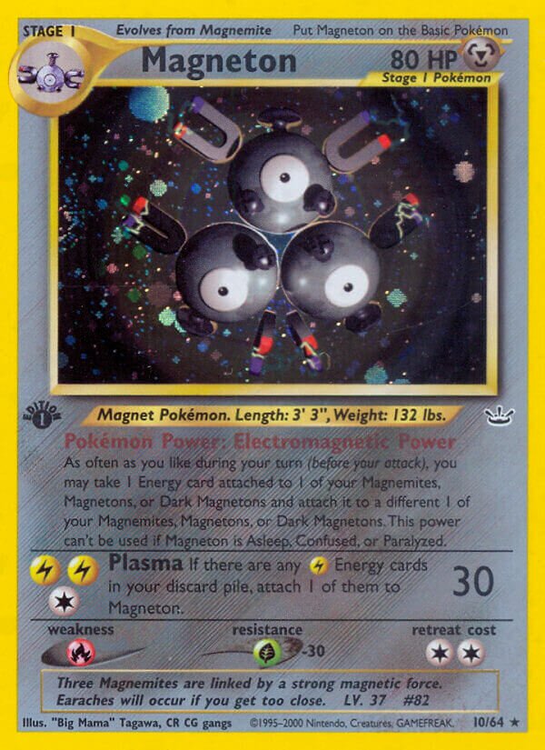 Magneton - 10/64 - Holo Rare - NM - Unlimited Holofoil