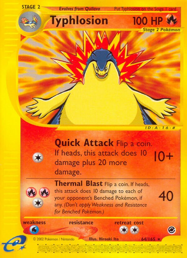 Typhlosion - 064/165 - Rare - NM - Reverse Holofoil