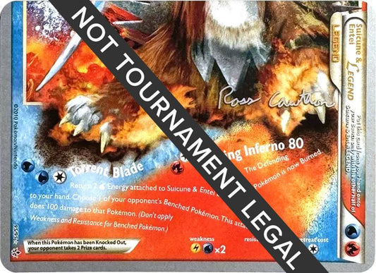 Suicune & Entei Legend LEGEND (95) - 2011 (Ross Cawthon) - 95/95 - Holo Rare - NM