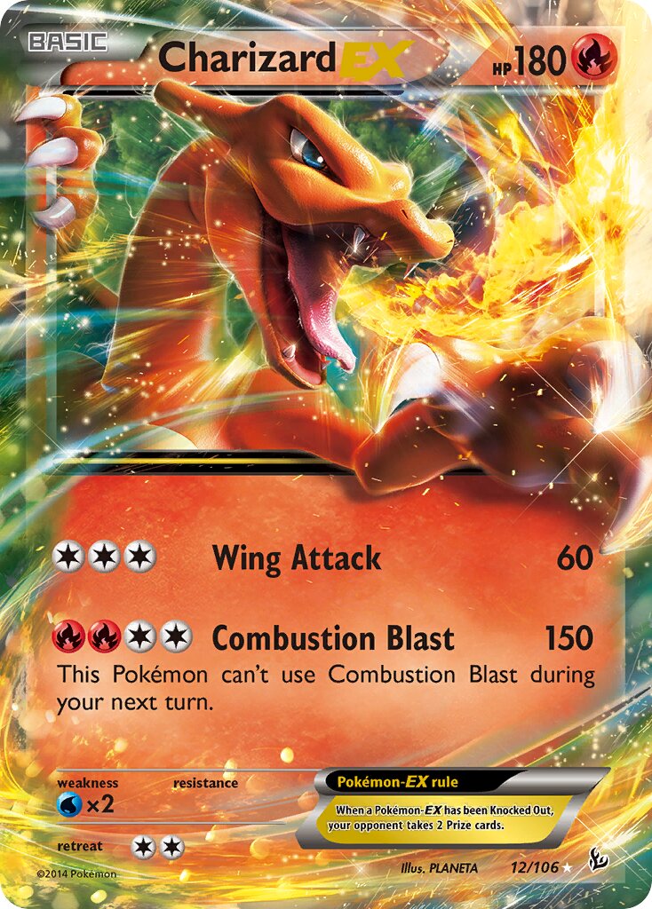 Charizard EX - 12/106 - Rare Holo EX - NM - Holofoil