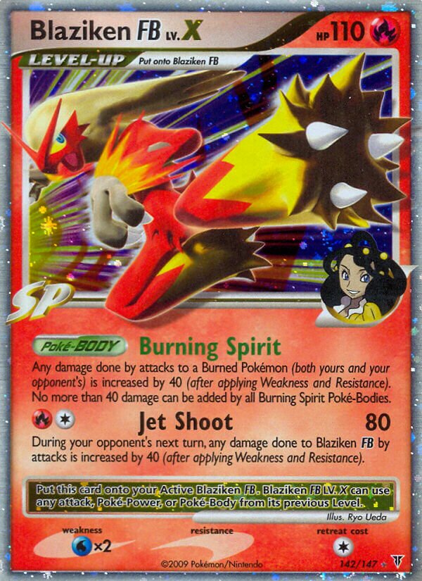 Blaziken FB LV.X - 142 - Rare Holo LV.X - NM - Holofoil