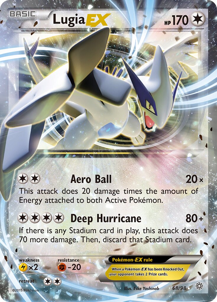 Lugia EX - 68/98 - Rare Holo EX - NM - Holofoil